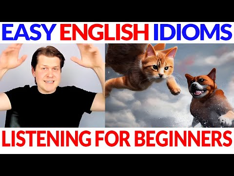 Easy English Idioms: Raining Cats and Dogs 🌧🐱🐶☔ Beginner English Comprehensible Input Lesson