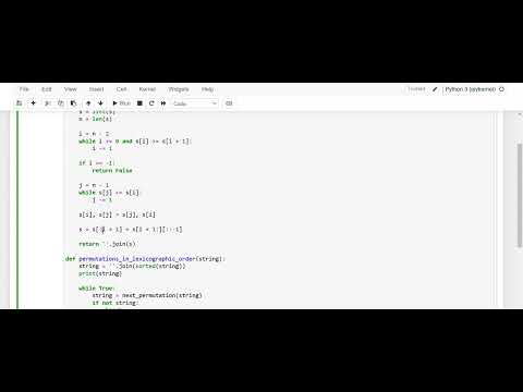 Day78: Python Program to Print All Permutations of a String in Lexicographic Order without Recursion