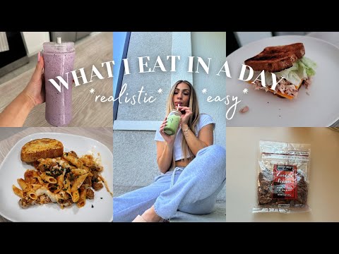 WHAT I EAT IN A DAY | Realistic & Easy Meals | Eating Intuitively | Gluten Free Beef Pasta Recipe