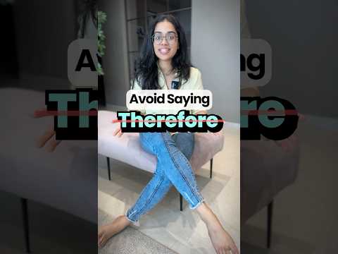 Say Goodbye to 'Therefore': Discover Powerful synonyms with Ananya! English Writing Skills #ananya