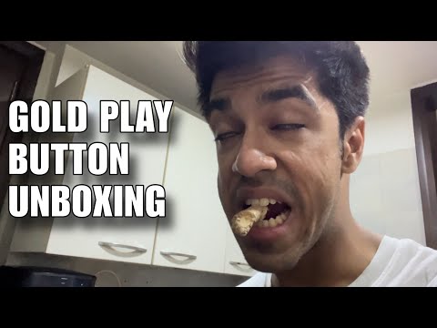 GOLD PLAY BUTTON UNBOXING