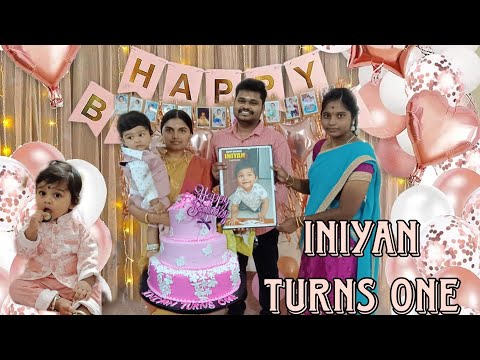 Iniyan's First birthday celebration vlog | Iniyan's world 🌎