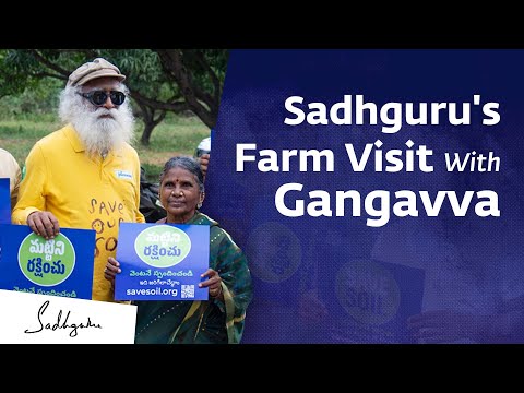 YouTuber Gangavva Hosts Sadhguru & Radhe on a Farm