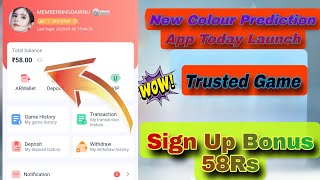 New Colour Prediction App Today Launch | New Colour Website Earning App Today | 2025 New Earning App