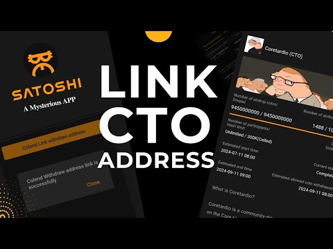 How to Link CTO Withdraw Address on Satoshi App