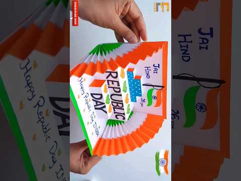 Republic day greeting card 2024 / 26 january card making #deshbhakti #shorts