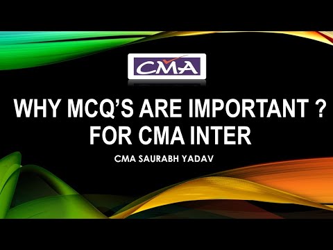 CMA -INTER | Why MCQs are Important ?