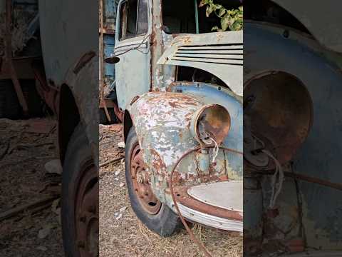 Old, abandoned and rusty Mercedes-Benz L311 truck