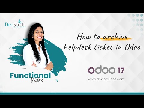 How to archive helpdesk tickets in Odoo | Helpdesk Tickets | #Odoo17