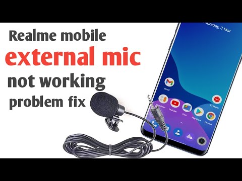 Realme phone external mic not working problem fix