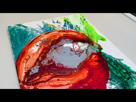 Easy way to make an Abstract Painting with 3D effect using mixed media. #art #abstractpainting