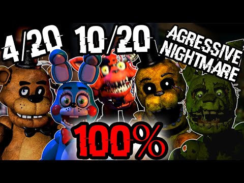 Can YOU 100% THREE FNAF GAMES AT THE SAME TIME