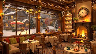 Smooth Jazz Instrumental & Cozy Winter Coffee Shop Ambience for Relaxation, Study ~ Calm Jazz Music