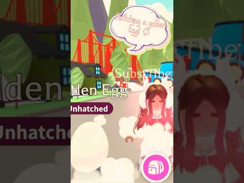 Hatching a golden egg in adopt me!