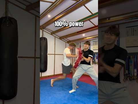 Testing punches on my little bro…