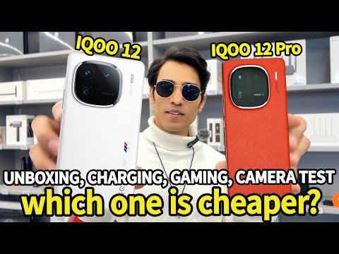 iQOO 12 vs iQOO 12 Pro Full Comparison with Unboxing | 2k vs 1.5K display  | Price Comparison