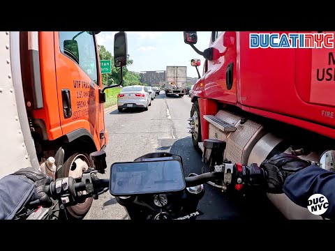 Ducati in 100F (38C)?  Speed Vlog - sending it from NYACK v2098