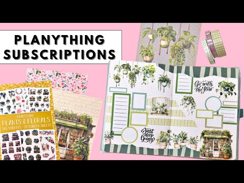 PLAN WITH ME & FLIP THROUGH | NEW PLANYTHING SUBSCRIPTIONS