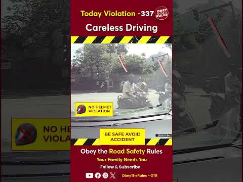 Today Violation 337 - Careless Driving #otr #roadsafety #chennaitrafficpolice