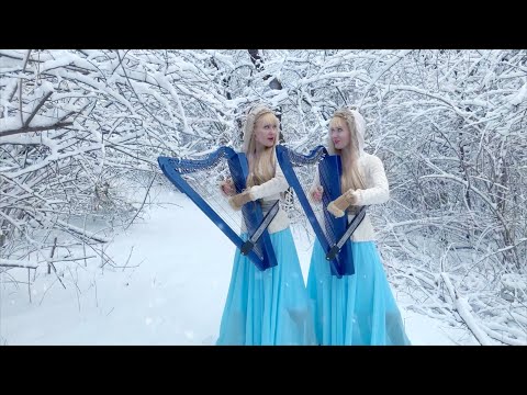 Celtic Lullaby ❄️ (Fall Softly Snow) Harp Twins