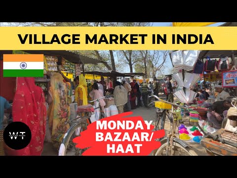 🇮🇳 Kanpur || India walking tour ||Traditional village market || Monday bazaar