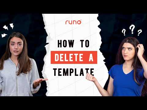 How to delete a template | Mobile App | Runo