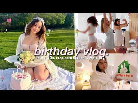 busy birthday vlog ୨୧ fun day in my life, cute gift haul, its capricorn season!