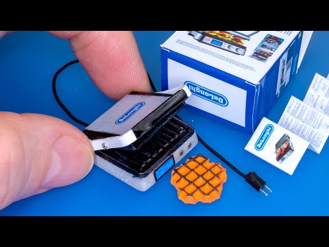 How to make a mini DeLonghi Grill with box. DIY dollhouse accessories - Tutorial