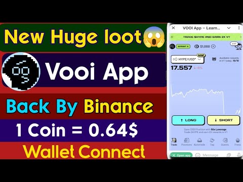 Vooi App Airdrop | Vooi App telegram bot | Vooi app | Vooi app wallet Connect | Vooi App Withdraw