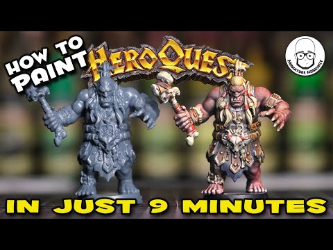 Transform HeroQuest Miniatures with Quick Zenithal Slapchop Speedpaint