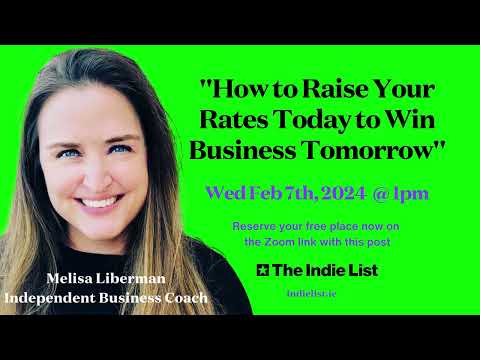 Melisa Liberman - "How to raise your rates today to win business tomorrow."