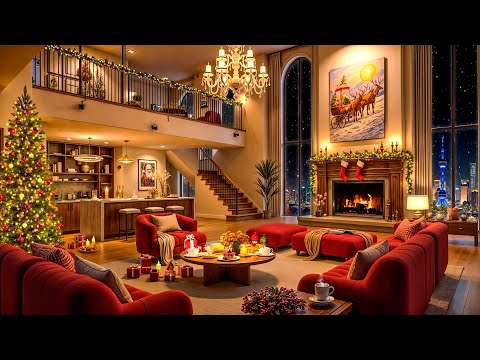 ❄ Christmas Jazz 2025 in Luxury Apartment Ambience 🎄 Relaxing Jazz Saxophone Music for Study & Sleep