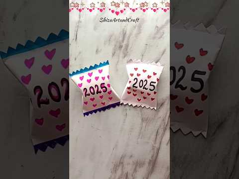 DIY_Cute gift idea for new year 😘 handmade new year card❤️#shorts #trending #viral #newyear2025 #diy