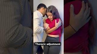 Thoracic adjustment chiropractic techniques #feed #ytshort #trend