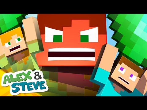 BABY ALEX AND STEVE! Minecraft Animation - Alex and Steve Life