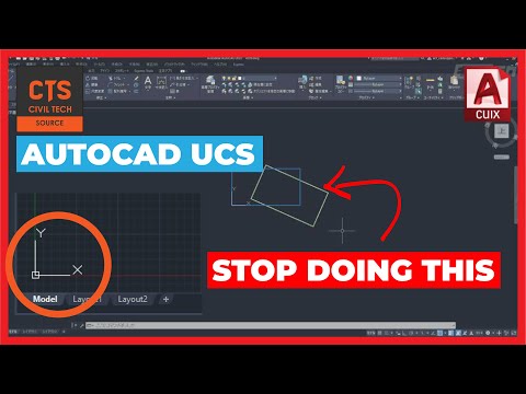 AutoCAD UCS - How to rotate your drawing and everything else you need to know (2D)