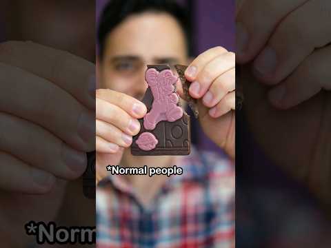 【Marioパッキチョコ】正しい食べ方 Normal People VS Psycopaths #shorts #mario