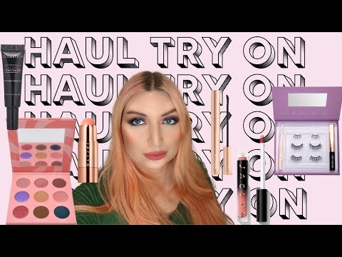 NEW MAKEUP TRY-ON | SYDNEY GRACE PATRICK TA MAJOR BROW LAMINATION GEL MOXIE LASH JACLYN COSMETICS