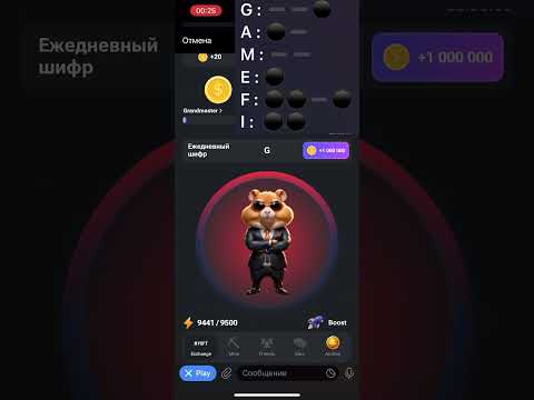 Секретный Шифр Hamster Kombat на 14 июня 24г