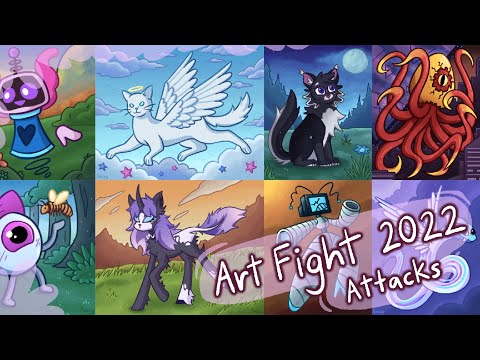 Art Fight 2022 // All Attacks // Timelapse