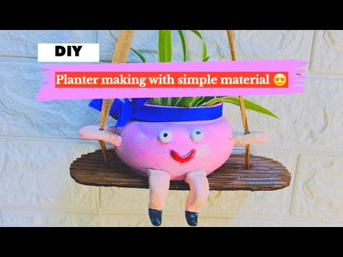 Easy homemade 😱 hanging planter home decor 🪴| Plants for home decoration