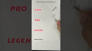 Screw drawing - easy vs pro vs Legend #art #drawingskill #artdaily#fyp #trending #youtubeshorts