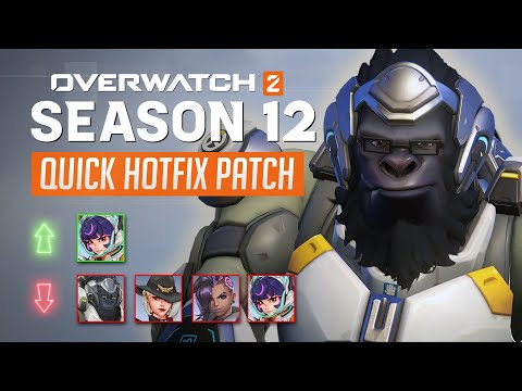 NERFS to Winston, Ashe, Sombra finally! | Overwatch 2 - Season 12 Hotfix patch 2