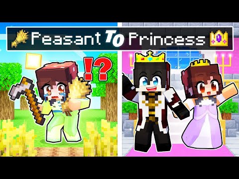 From PEASANT To PRINCESS In Minecraft! ( Tagalog )