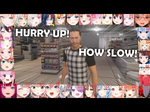 Hololive Girls Reaction To Rude Customer (I Am Part-Time Worker)