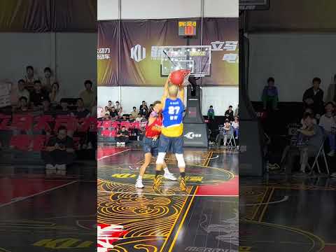 Super buzzer-beater! Cao Fang's fave move ended him. Tang Rihui's shot, super!#basketball