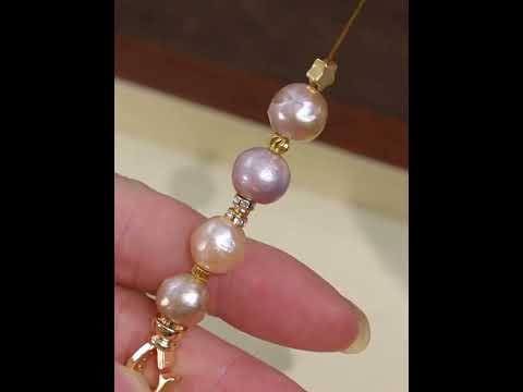 DIY Colorful Baroque Pearl Bracelet | Bracelet Tutorial