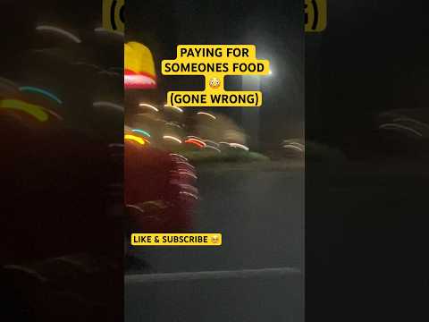 PAYING FOR SOMEONES FOOD BEHIND ME 😳 (gone wrong) #feed #shortfeed #mcdonalds #cval #trending