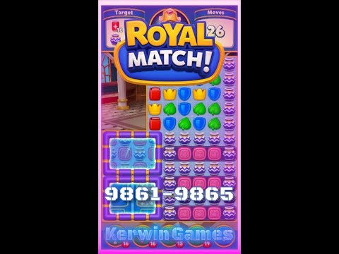 Royal Match Level 9861 9862 9863 9864 9865 - No Boosters Gameplay