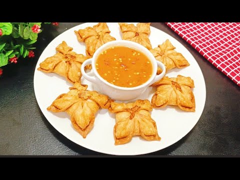 New Style Potato Flower Samosa! Its So Delicious! Samosa Recipe! Potato Snacks Recipes!